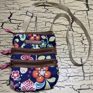 Lily Bloom Ladies Crossbody Shoulder Strap Purse Hand Bag Floral Spring Flowers